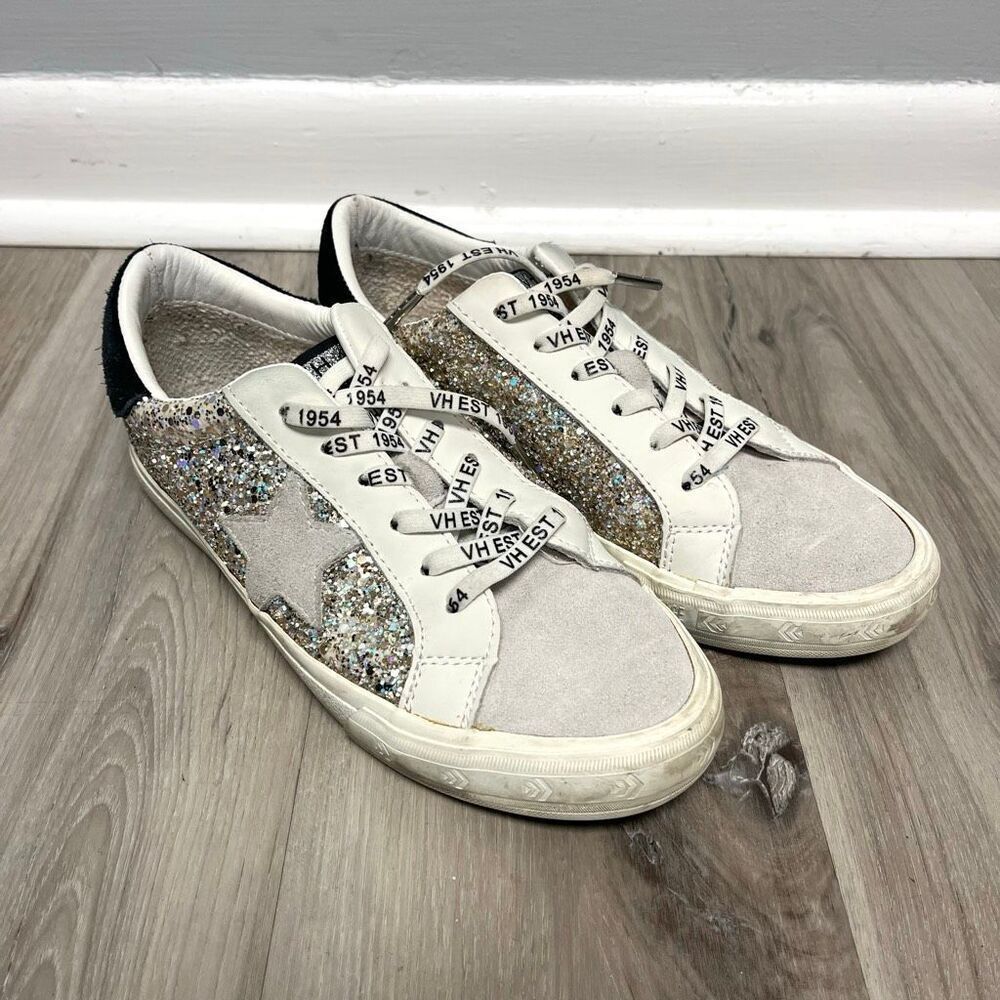 Vintage Havana Sneakers Women’s 7.5 Grande Gray/Black/Silver Glitter Star